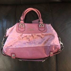 Purple Coach purse